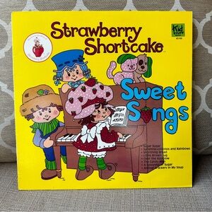Strawberry Shortcake Sweet Songs LP Vinyl Record Original 1980 Album, KS166 - VG